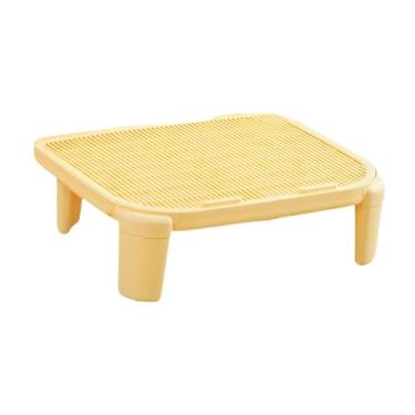 Imagem de Bothyi Rampa para areia de gato, apoio para os pés de gatinhos, tapete portátil reutilizável para armadilha de areia de gato para gatos internos e quartos, Amarelo