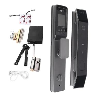 Imagem de Fechadura de Porta Inteligente Reconhecimento Facial 3D Chaves com Senha Impressão Digital Fechadura Antirroubo