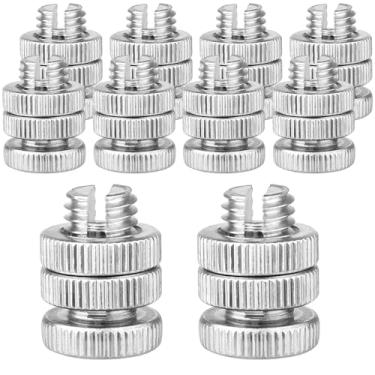 Imagem de 10 peças parafuso dividido braçadeira conector de cerca elétrica liga de alumínio parafuso dividido fio conectores cerca de choque fios parafusos para várias cercas elétricas, fios, braçadeira