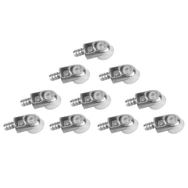 Imagem de Suporte de prateleira para armário de cozinha resistente, camada de placa, suporte de prateleira de vidro para guarda-roupa, móveis, metal, plástico, 10 unidades, 25 mm