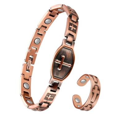 Imagem de Jeracol Pulseira magnética de cobre feminina