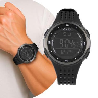 Imagem de Relógio Masculino Digital Preto Black de Pulso com Pulseira de Silicon