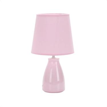 Imagem de Luminária Abajur Taschibra Pottery 37cm E27 Bivolt - Rosa