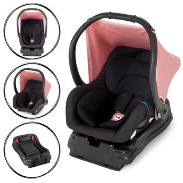 Imagem de Bebê conforto Rosa com base, cadeirinha Infantil para carro - Tutti Ba