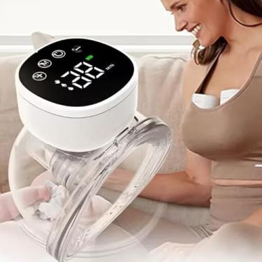 Imagem de Bomba Tira-Leite Materno Elétrica Portátil Mãos Livres 180ml – Extração Confortável, Silenciosa e Recarregável