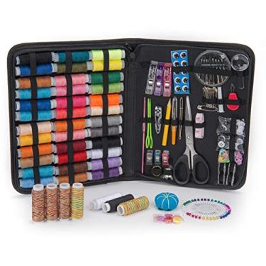 Imagem de Kit de Costura 230 peças Premium Conjunto Reparo Agulha e Linha para com Sacola Armazenamento