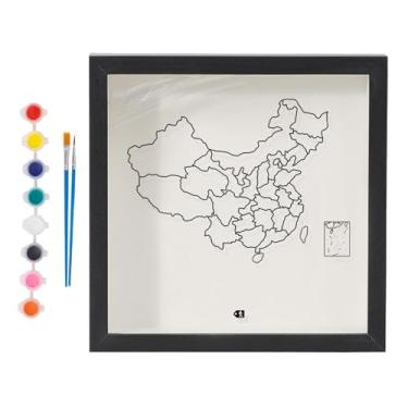 Imagem de Generic Caixa de recordações Shadow Box para ingressos, porta-retratos e vitrine com abertura superior para festas, Preto 15x15cm