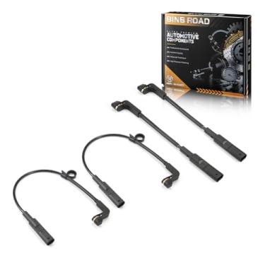 Imagem de BINB ROAD Sensor desgaste de pastilha de freio dianteiro e traseiro 4 peças 84693643 + 84688287 compatível com Chevrolet Cadillac GMC