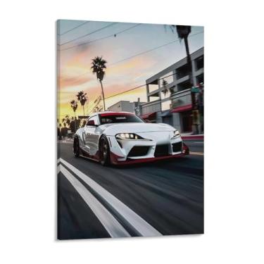 Imagem de HouLaiZhe Speed ​​sup Cool Jdm Cartazes de carro tela estética decoração de quarto pintura de parede impressões de sala de galeria decoração de parede para quarto sala de estar escritório 18 x 24