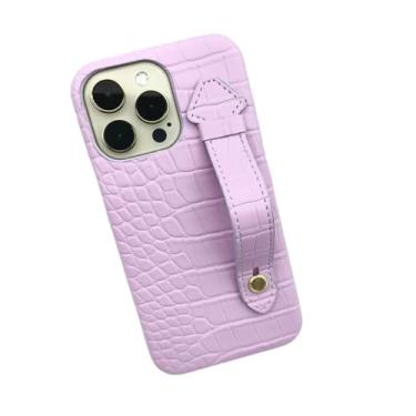 Imagem de IRTGFG Para iPhoe 16pro, alça de pulso adequada, capa de telefone, suporte, capa de couro (para iPhoe 16pro/roxo)