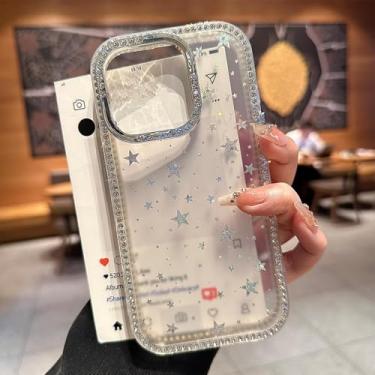 Imagem de HTVJFX Capa dupla frontal e traseira para iPhone 16 Pro Max, capa de silicone macio com gradiente (para iPhone 16 Pro Max/prata)