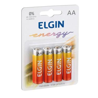 Imagem de Pilha Zinco-carvao Elgin Aa 1.5v Blister Com 4 Unidades