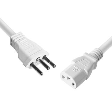 Imagem de Cabo Força Tripolar Fonte Branco 2m - 10 Un