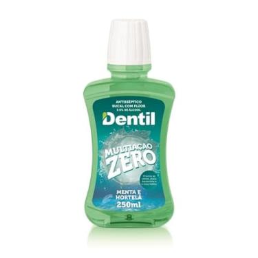 Imagem de Enxaguante Bucal Menta/Zero Álcool com Fluor, Incolor, Dentil, 250 ml