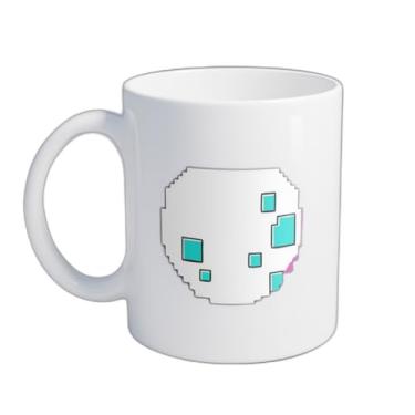 Imagem de Caneca Xícara de Café Porcelana 300ml Glitch Panda Pixel Art