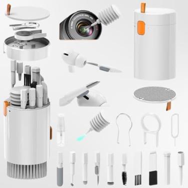 Imagem de Kit Limpeza Escova Multifuncional 20 em 1 MIP013 – nclui Removedor de Teclas, Borrifador, Escovas, Prático e Eficiente para limpeza profunda