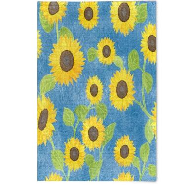 Imagem de Quebra-cabeças 1000 peças para adultos amarelo girassol azul família elefante branco presentes divertidos arte quebra-cabeças adultos impressão animal decoração de arte, 1000 peças, 75 x 50 cm