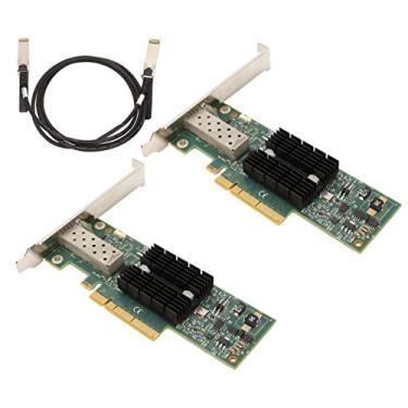 Imagem de Cryfokt Placa de Rede MNPA19 XTR 10Gb SFP+ PCIE Com Taxa de Dados de 10Gbps para PC, Compatível Com Vários Sistemas Operacionais, Suporte Fino Interno