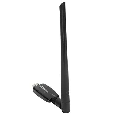 Imagem de Cryfokt Adaptador USB WIFI Portátil 300Mbps Sem Fio para PC Desktop Laptop, Antena para Sinal Estável, CD Incluído para XP/7/8/10/Vista/Linux, Plug And Play