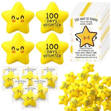 Imagem de Libima 30 Pcs Inspirational Stress Balls Bulk Appreciation Gifts Positive Stress Balls for Adults Coworker Emotional Gifts Card, Christmas Party Supplies Goodie Bag Stuffer (100 Days Brighter)