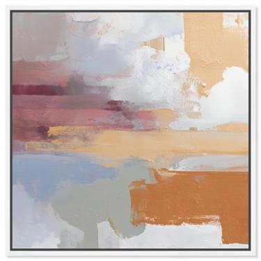 Imagem de Crossroads in Color I Impressão em tela Sunset Wall Art por Art Remedy, moldura branca, 61 x 61 cm