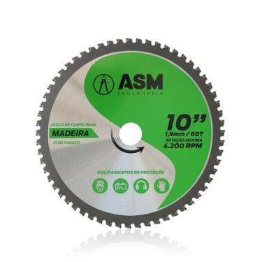 Imagem de Disco de Corte para Madeira 10" 60T - Ideal para Madeira com Pregos - 