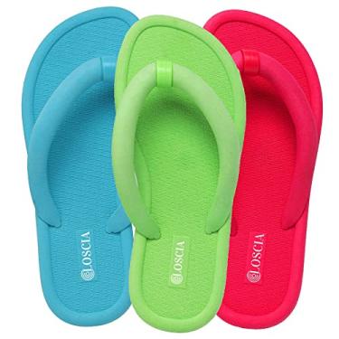 Imagem de Kit 3 Chinelos Nuvem Original Loscia Feminino Confortavel Tamanho:40;Cor:Azul+Verde;Gênero:Mulher