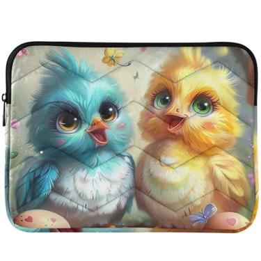 Imagem de Capas para laptop com desenho animado de galinhas, ovos, animais para Macbook Air, capa de 13 polegadas, capa fofa para computador, capa para notebook universal de 33 a 35 cm