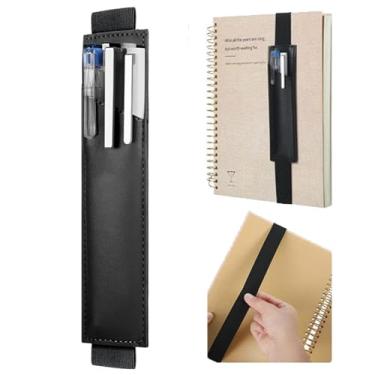 Imagem de Suporte de caneta com faixa elástica ajustável para notebook, acessórios de planejamento