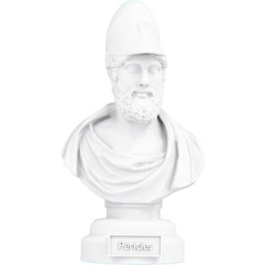 Imagem de Estátua Busto Péricles - Estadista Grego (Cor Mármore)