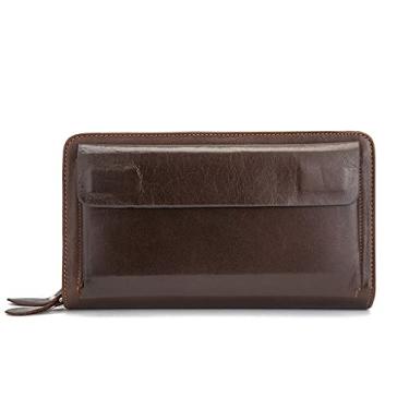 Imagem de Carteira masculina carteiras masculinas para porta-cartão de crédito bolsas masculinas bolsa de moedas masculina casual (cor: Tamanho A: Tamanho único)
