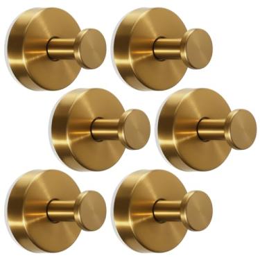 Imagem de Vasphire Ganchos resistentes com ventosa para parede de chuveiro - Ganchos adesivos de banheiro de aço inoxidável para pendurar, sem furadeira para porta de vidro, espelho, azulejo, superfície não