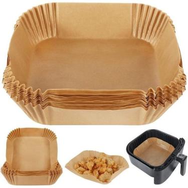 Imagem de Conjunto 50 forma de papel descartavel para  air fryer 16cm - LYOR