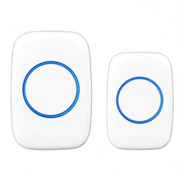 Imagem de Campainha sem fio alimentada por bateria Receptor Transmissor Simples Externo Controle Remoto Inteligente - Interferência 4 Marchas 36 Músicas de Acor