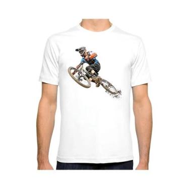 Imagem de Camiseta Masculina De Verão Com Estampa MTB Para Ciclismo Downhill Cas