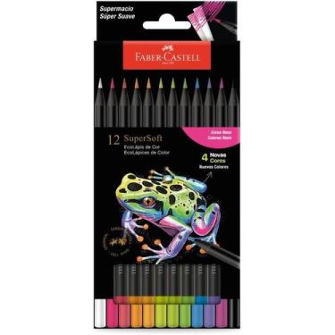 Imagem de Lápis De Cor Faber-castell Supersoft Colorido 12 Cores Neon