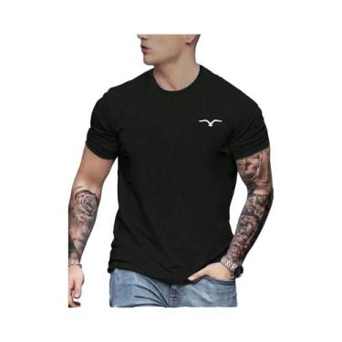 Imagem de Camiseta Masculina Slim Fit De Verão 100% Algodão Com Estampa Gráfica 