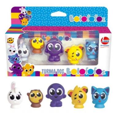 Imagem de Bolofofos 5 Personagens Turminha Pipi Sophie Pow Bunny Rick Funk Pao d