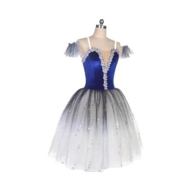 Imagem de Fantasia De Bailarina Tutu Longo De Veludo Para Adultos E Crianças, Ve