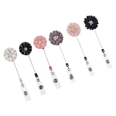 Imagem de LCSVCCXA Conjunto de 6 Porta-crachás Retráteis com Clipe para Identificação de Enfermeiros.