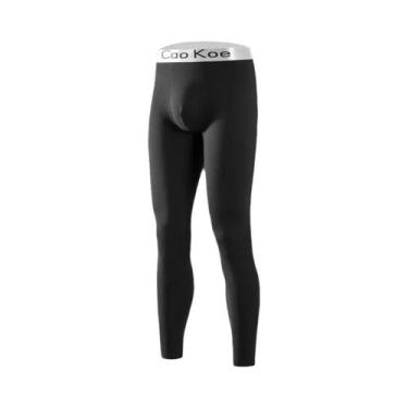 Imagem de Calças Térmicas Slim Fit Para Homens, Leggings Longas Aquecidas E Espe