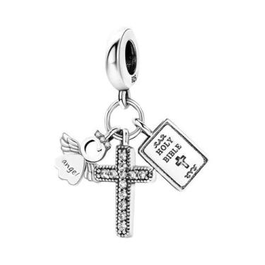 Imagem de Pingentes De Prata Esterlina 925 Para Mulheres: Cruz Bíblica, Sol, Lua