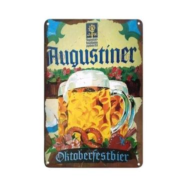 Imagem de Placa De Parede Vintage Da Cerveja Paulaner Da Alemanha, Decoração Em 