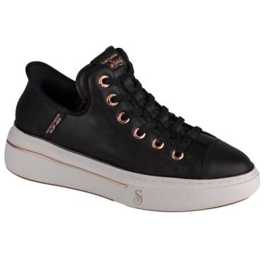 Imagem de Skechers Snoop Dogg:Snoop One-og Couro Hands Free Slip-ins Tênis feminino, Preto, 35