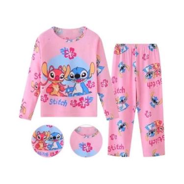 Imagem de Conjunto De Pijamas De Desenho Animado Para Crianças, 2 Peças, Novo, P