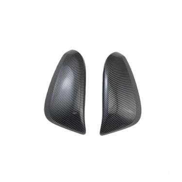 Imagem de Acessórios para retrovisor de carro, capa preta para espelho de porta, piano, guarnição compatível com Toyota Hilux/Revo/Fortuner/INNOVA 2015 2016 2018 2019 2020(Carbon)
