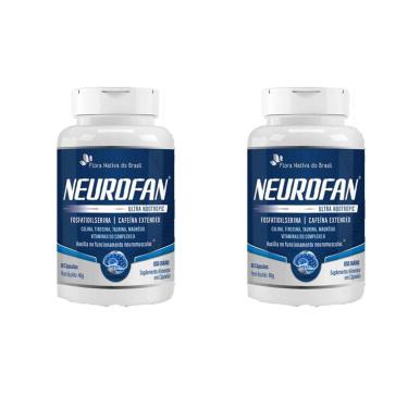 Imagem de Kit 2 Neurofan Ultra Nootropic Fosfatidilserina + Vitaminas 2x60 cps Flora Nativa-Unissex