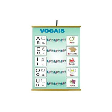 Imagem de Painéis Educativos - Painel Vogais 1200x900mm