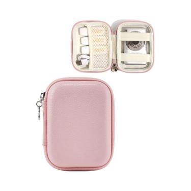 Imagem de Estojo Rosa Para Câmera Digital CAMKORY Com Bolso De Malha Para Acessó