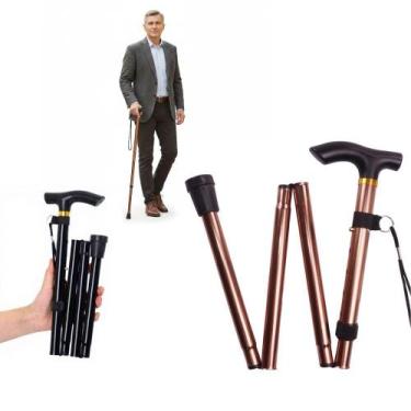 Imagem de Bengala Metal Regulagem Altura Dobrável Idoso Adulto - Yeet